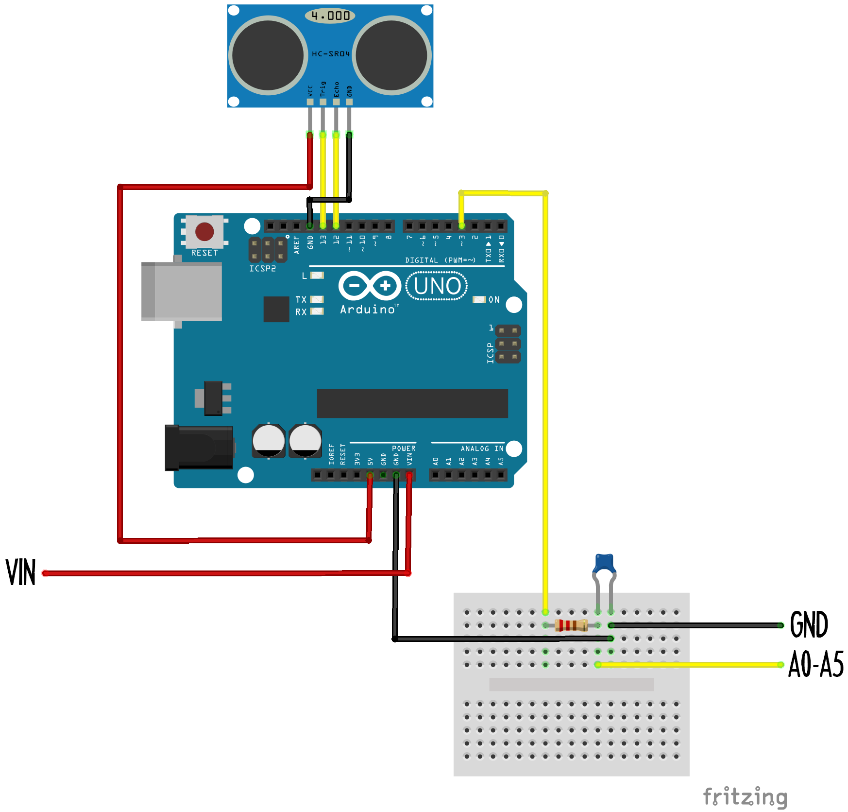 Range sensor input Range sensor input